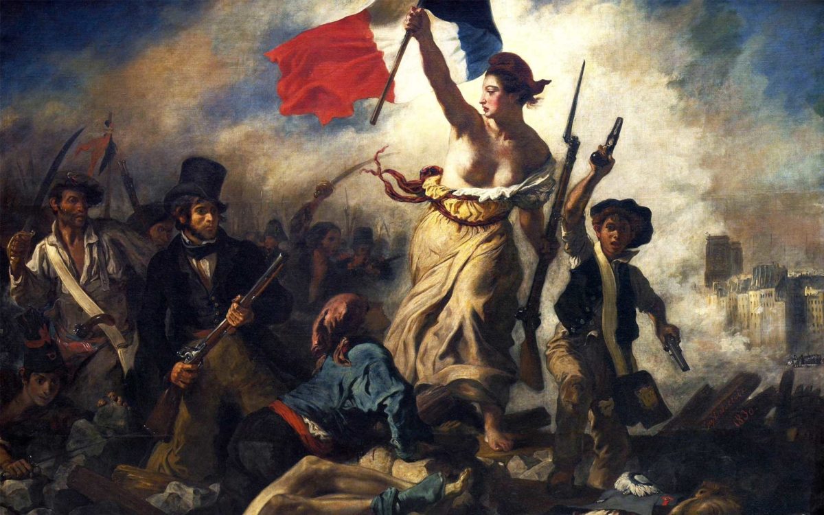 Картина французская революция мужчина с флагом
